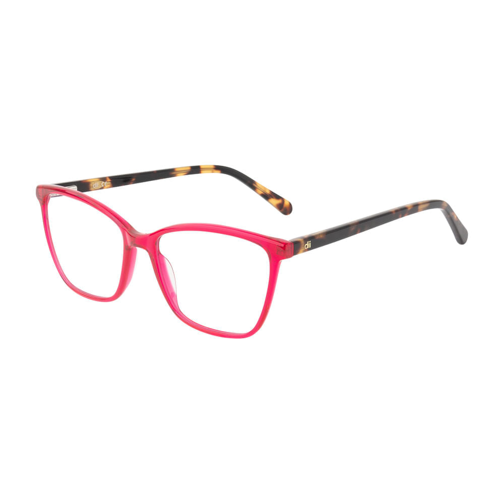 Armação para Óculos de Grau Feminino Dii Collection 5500 Pink com Demi Marrom