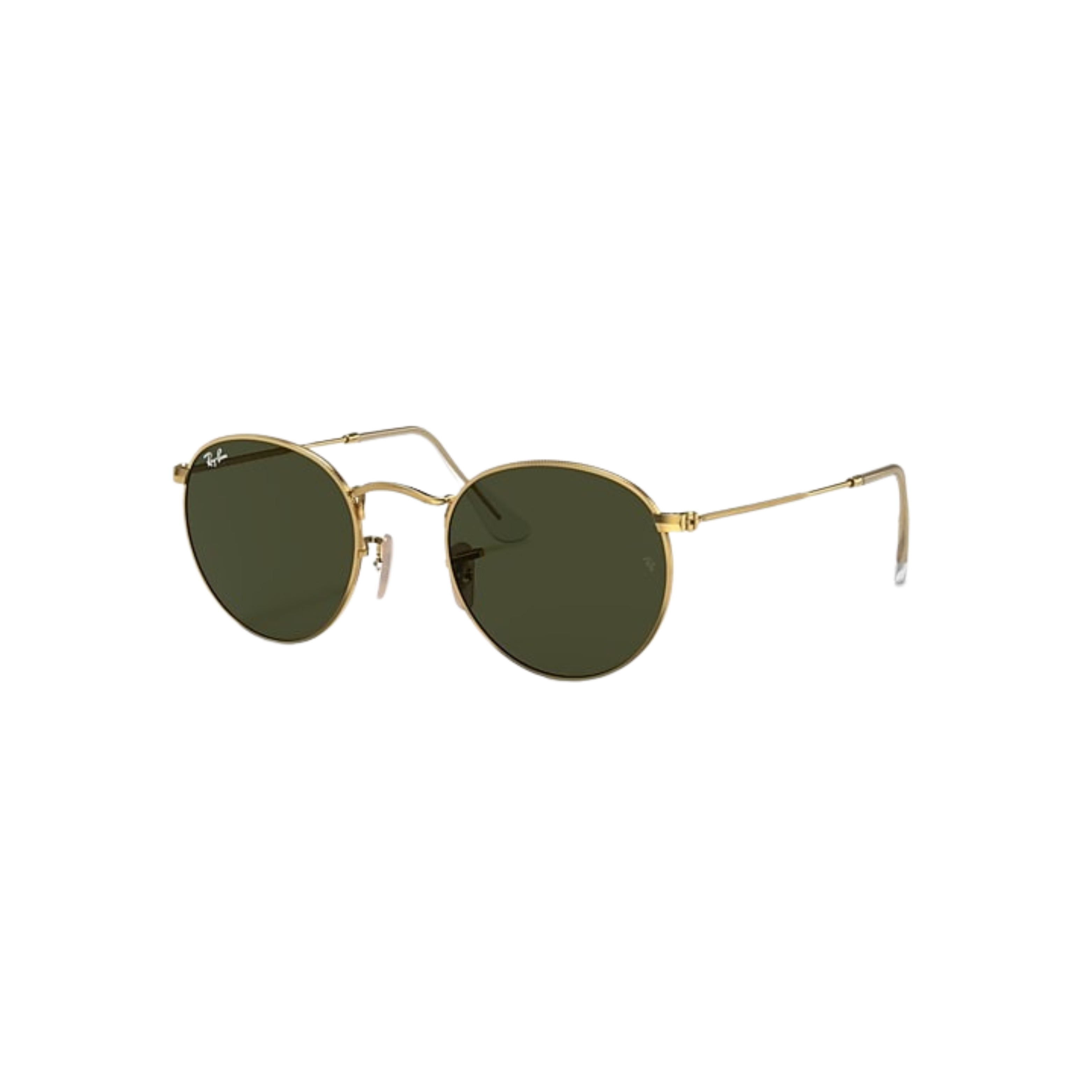 Óculos de Sol Masculino Ray-Ban Redondo RB3447 001 Cor Dourado