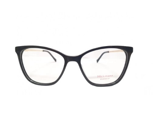 Armação de Óculos de Grau Feminina Hickmann HI60008 Gatinho Preto