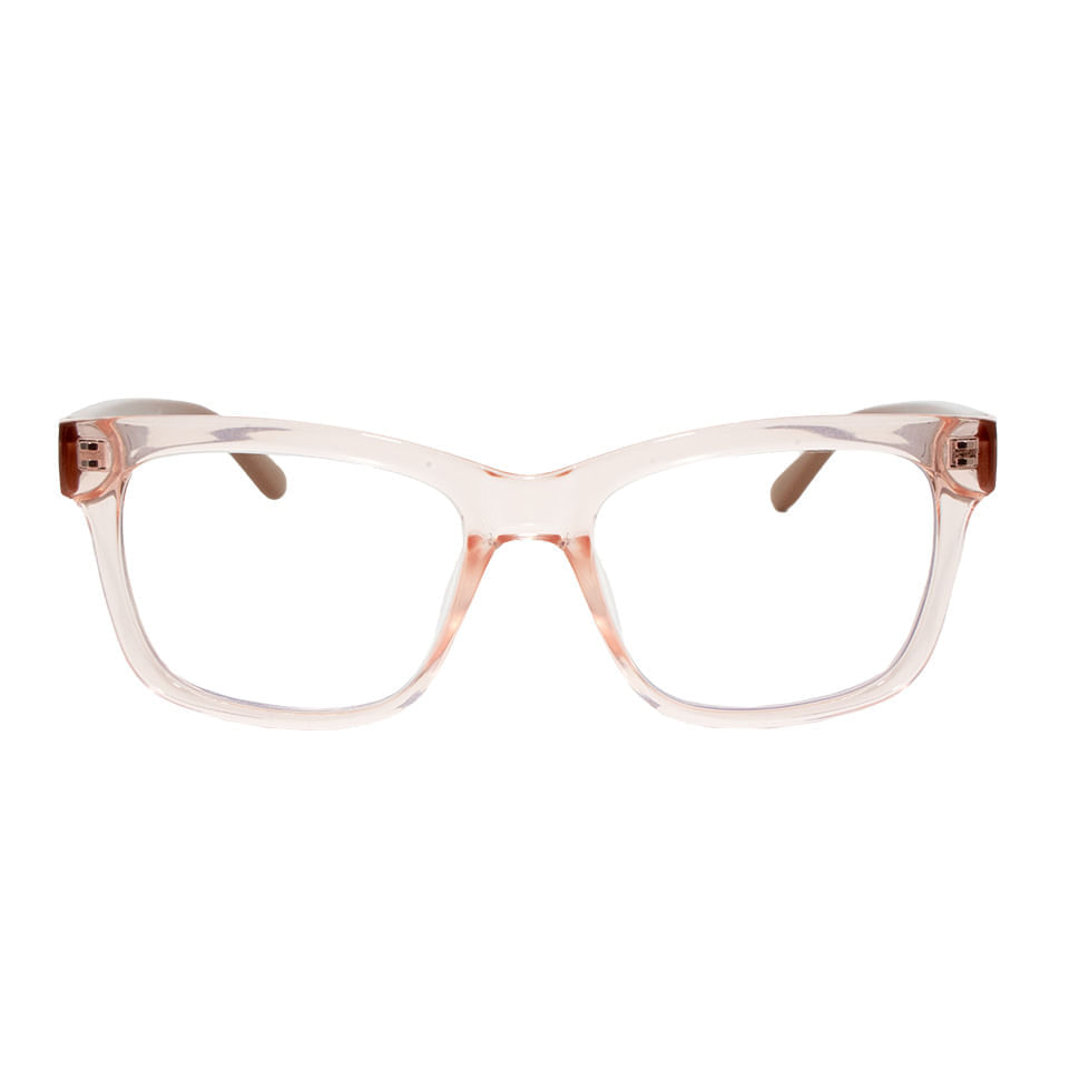 Foto 2 de Armação para Óculos de Grau Feminino Dii Collection 1 9002 ECO Pêssego Cristal com Rosé
