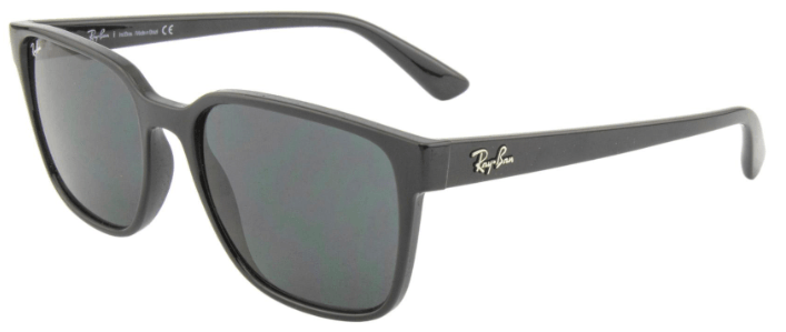 Óculos de Sol Ray-Ban, modelo RB4372L, cor Preto, tamanho 56