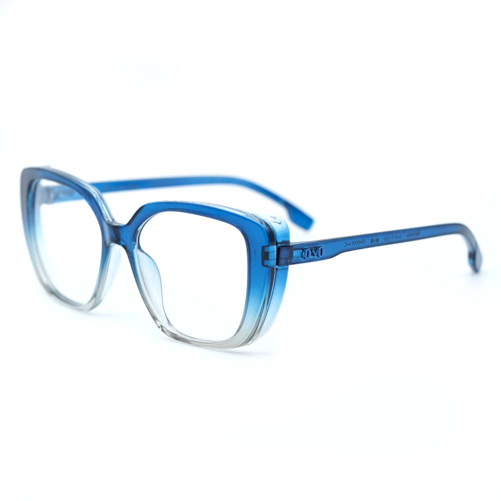 Armação de Óculos de Grau Ono, Bacutia, modelo ON0009, cor Azul Translúcido Degradê, tamanho 54 Armação de Óculos de Grau Ono, Bacutia, modelo ON0009, cor A
