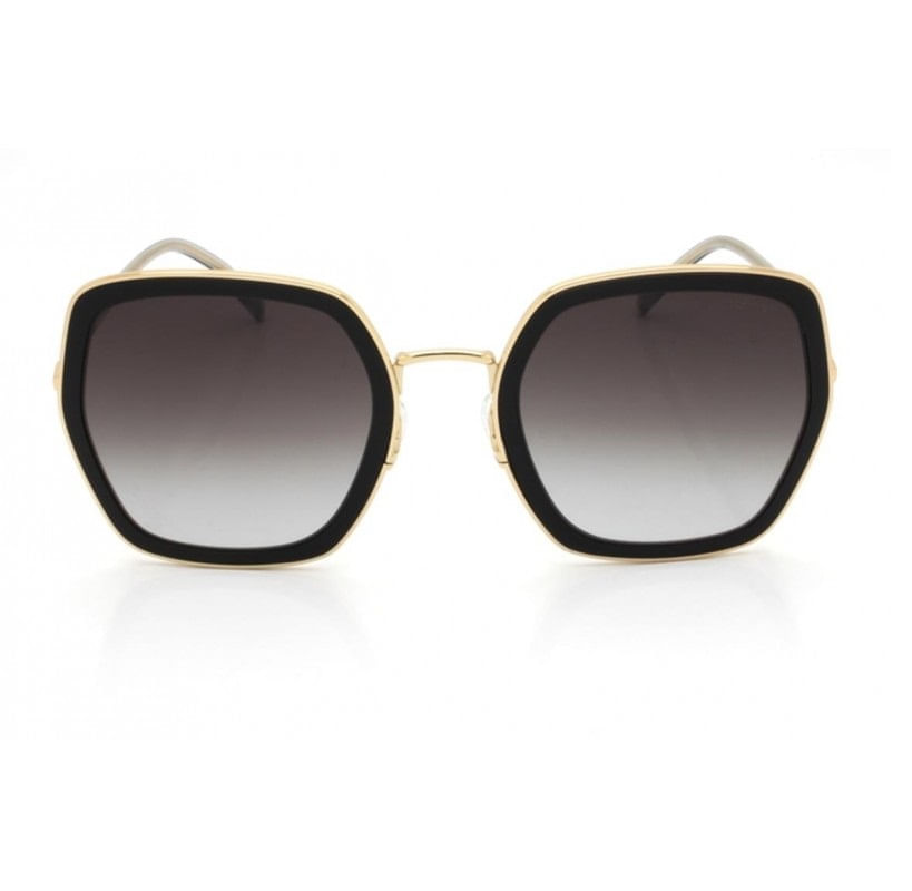 Óculos de Sol Feminino Hickmann HI30007 Oversized Preto com Dourado Óculos de Sol Feminino Hickmann HI30007 Oversi