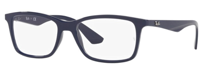 Armação de Óculos de Grau Ray Ban, modelo RX7047, cor Azul, tamanho 56 Armação de Óculos de Grau Ray Ban, modelo RX7047, cor A
