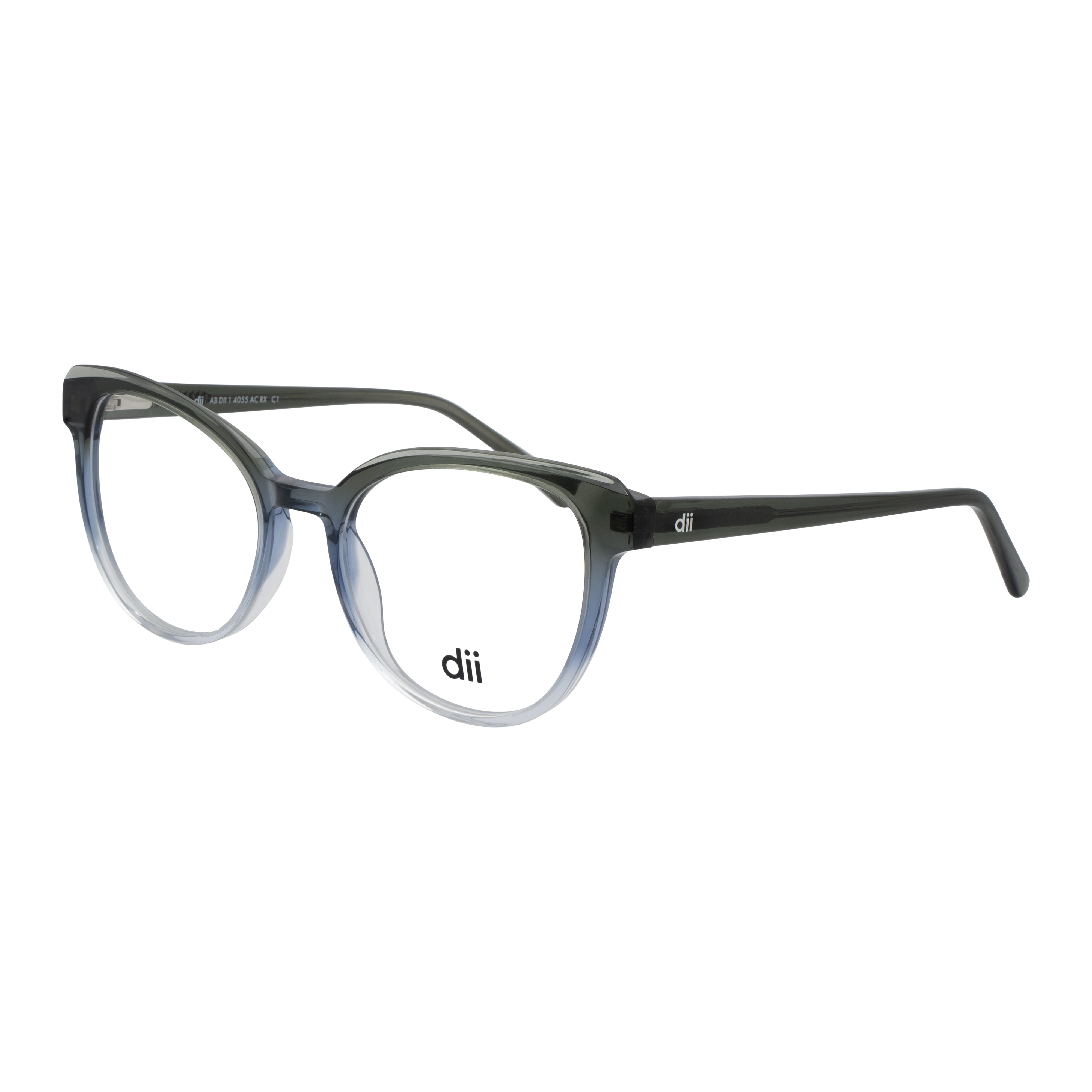 Armação para Óculos de Grau Feminino Dii Collection 4055 Degradê Cinza com Azul Armação para Óculos de Grau Feminino Dii Collection 4055 Degradê Cin