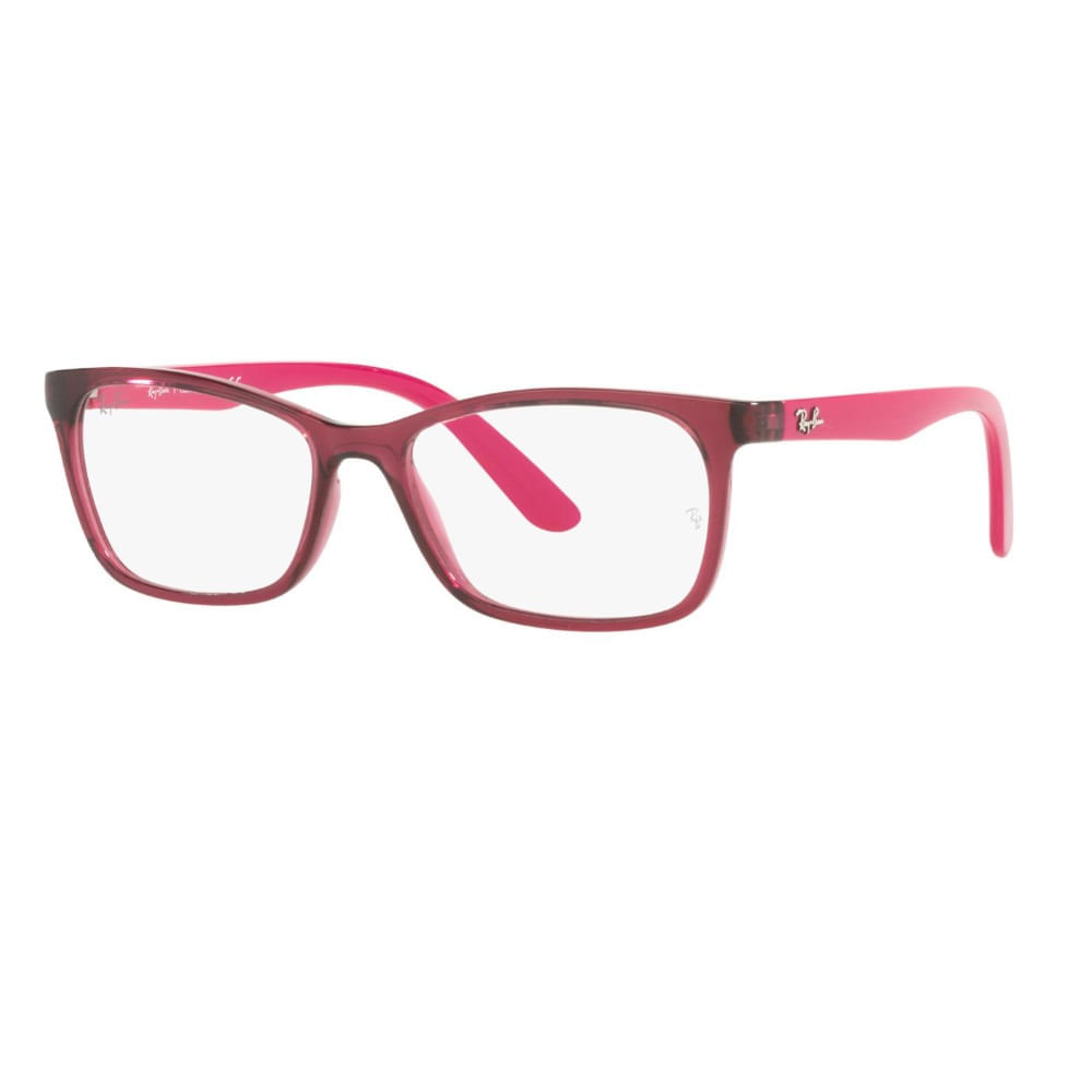 Armação de Óculos de Grau Rayban Junior, modelo RY1611L, cor Rosa, tamanho 50