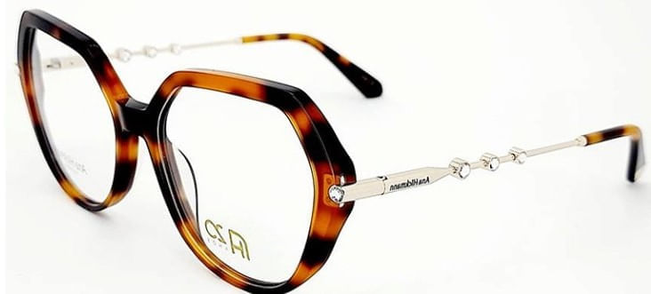 Armação de Óculos de Grau Ana Hickmann, modelo AH60058 G21, cor G21