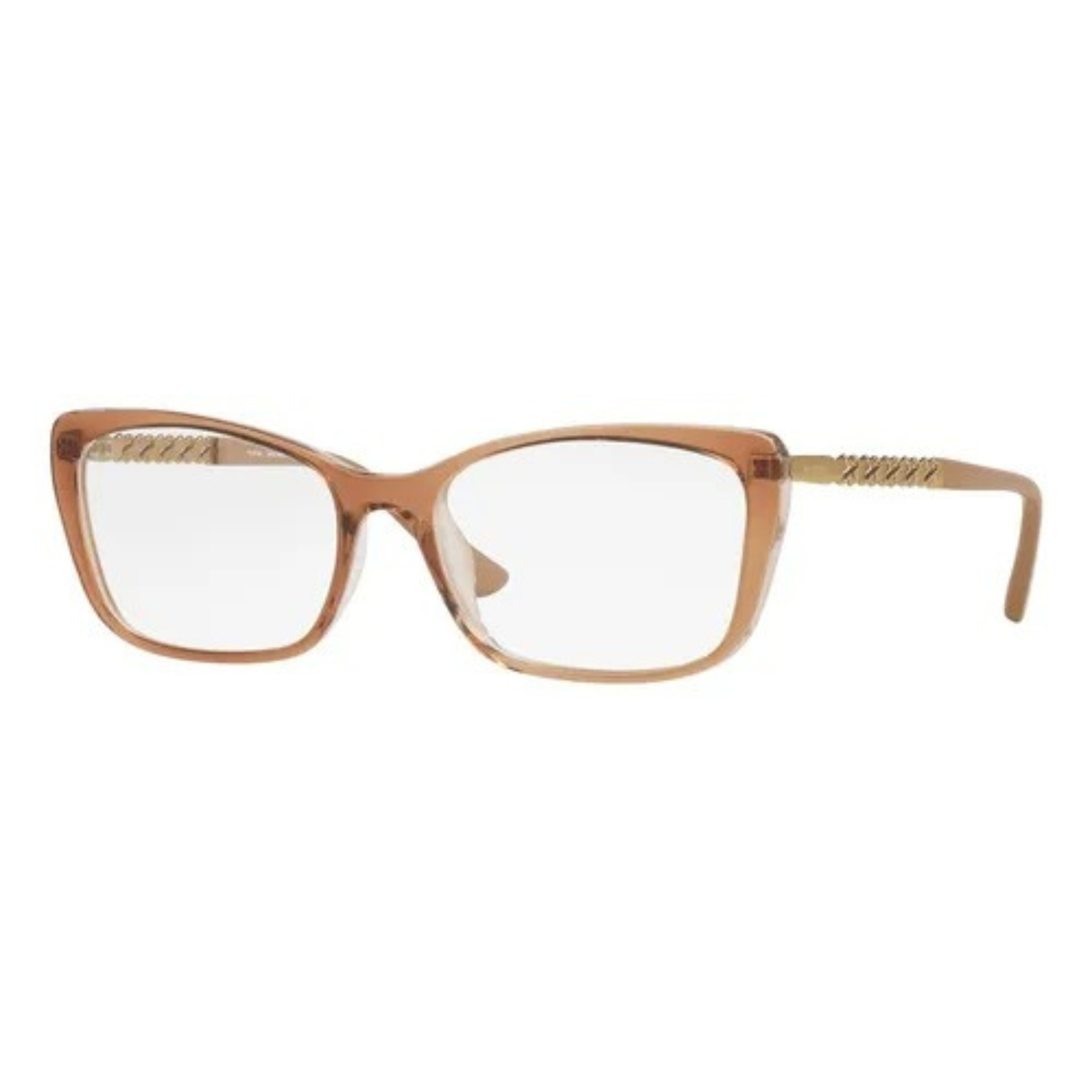Armação de Óculos de Grau Feminina Borboleta Platini P93195U Cristal Dourado