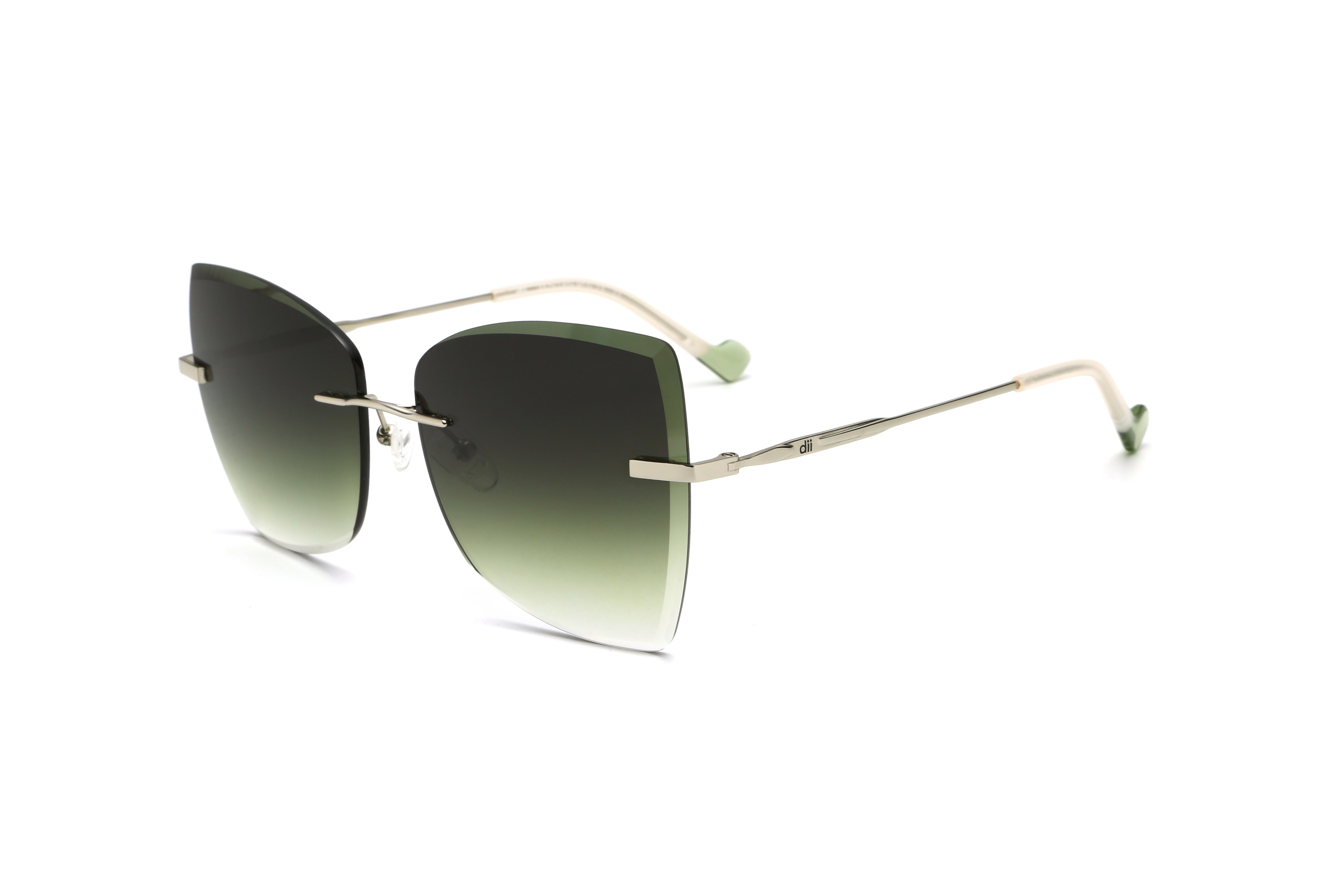Óculos de Sol Feminino Dii Collection 1 9016 Verde com Dourado