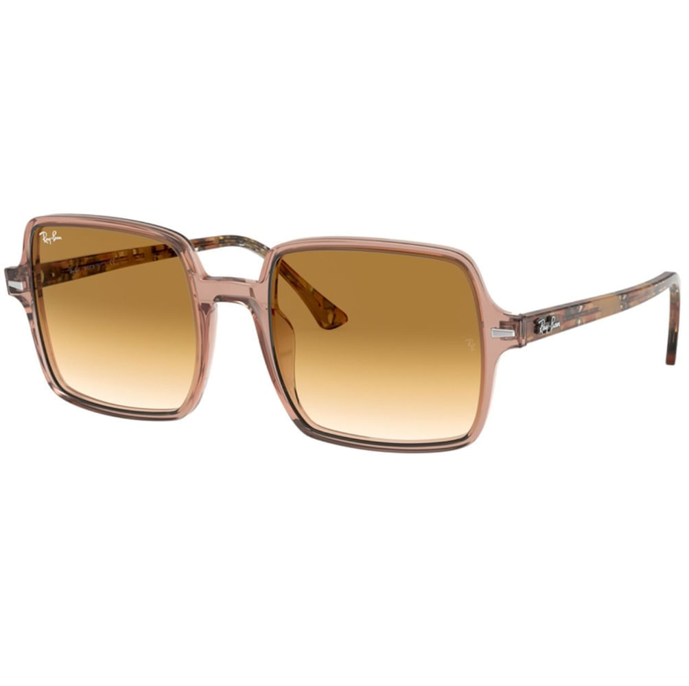 Óculos de Sol Ray-Ban, modelo RB1973, cor Marrom Transparente, tamanho 53