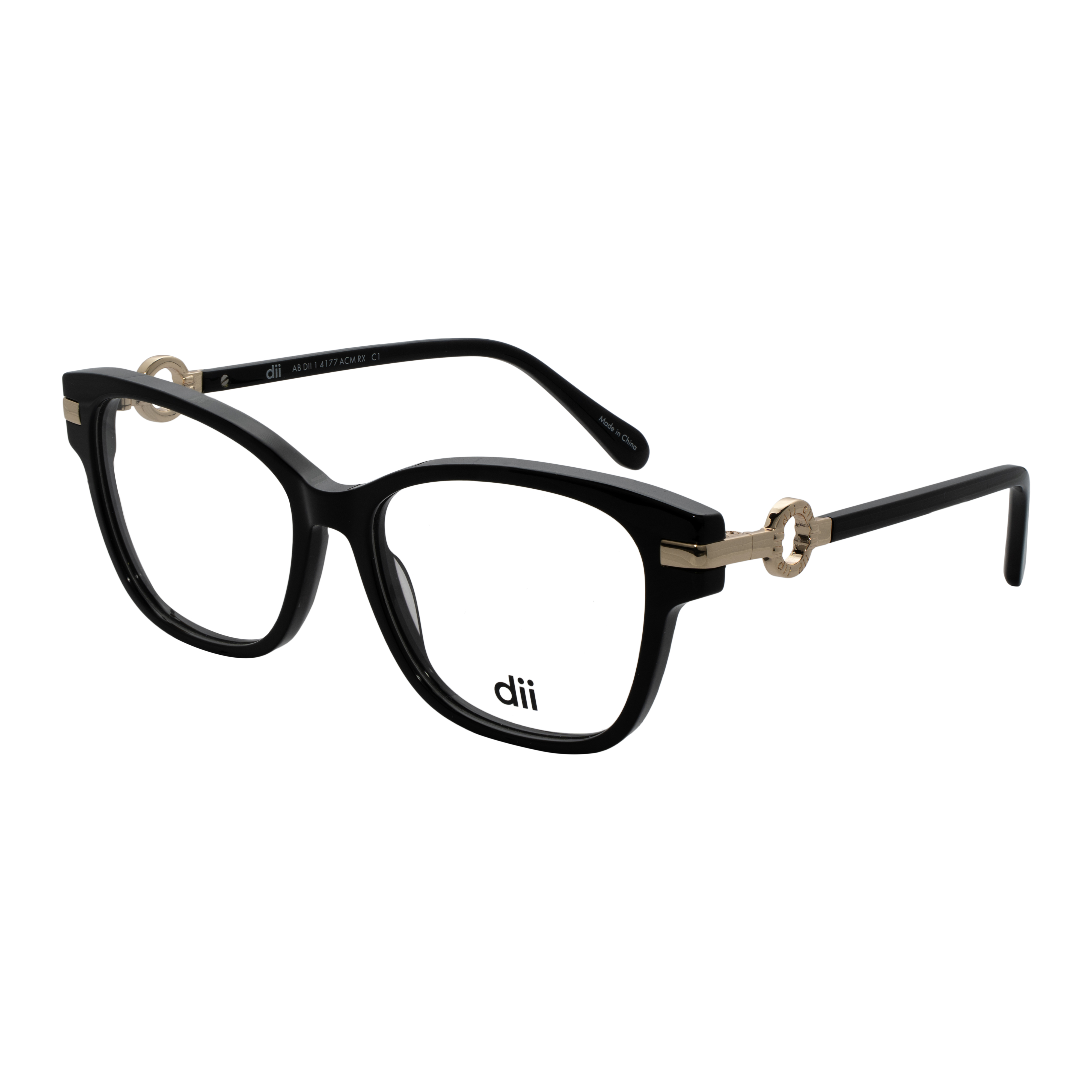 Armação para Óculos de Grau Feminino Dii Collection 4177 Preto