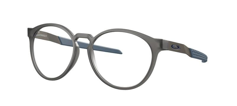 Armação de Óculos de Grau Masculino Oakley Oval OX8184 Cor Cinza Acetinado Armação de Óculos de Grau Masculino Oakley Oval OX8184 Cor Cin