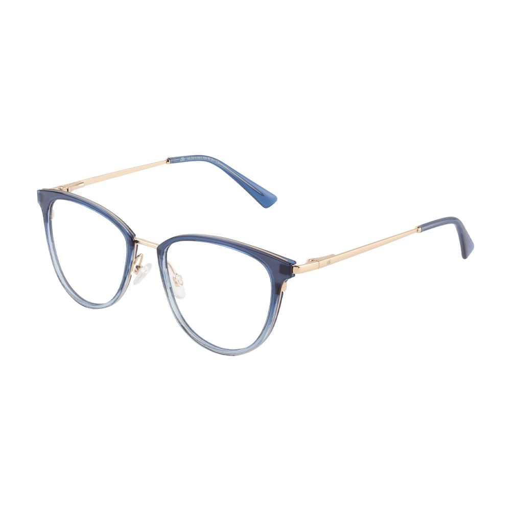 Armação para Óculos de Grau Feminino Dii Collection 1 1706 Azul Armação para Óculos de Grau Feminino Dii Collection 1 1706 A