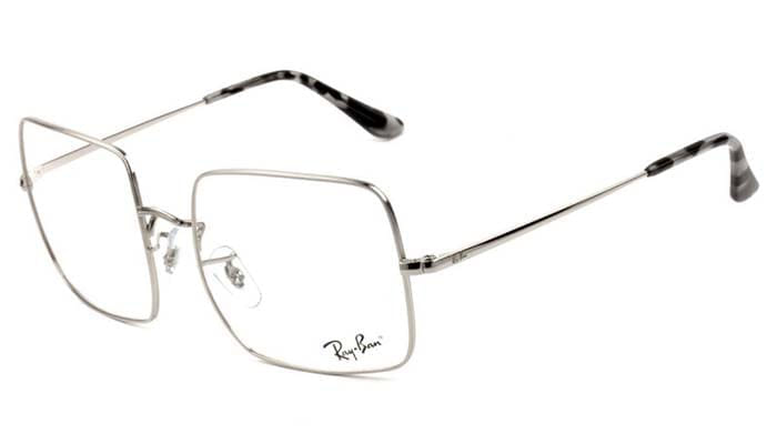 Armação de Óculos de Grau Unissex Ray-Ban Quadrado RX1971VL Cor Prata