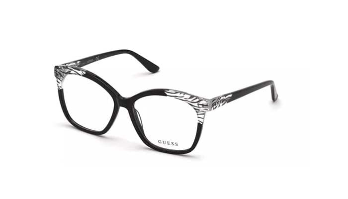 Armação de Óculos de Grau Guess, modelo GU2820, cor 001, tamanho 55