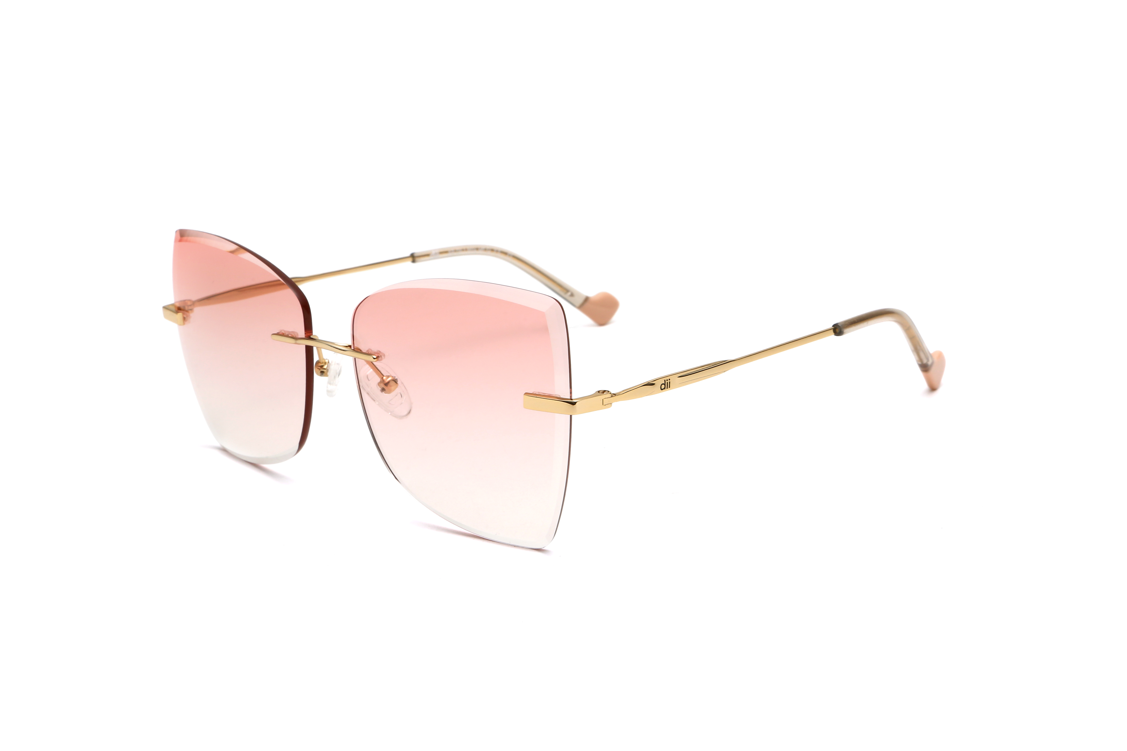 Óculos de Sol Feminino Dii Collection 1 9016 Rosa com Dourado