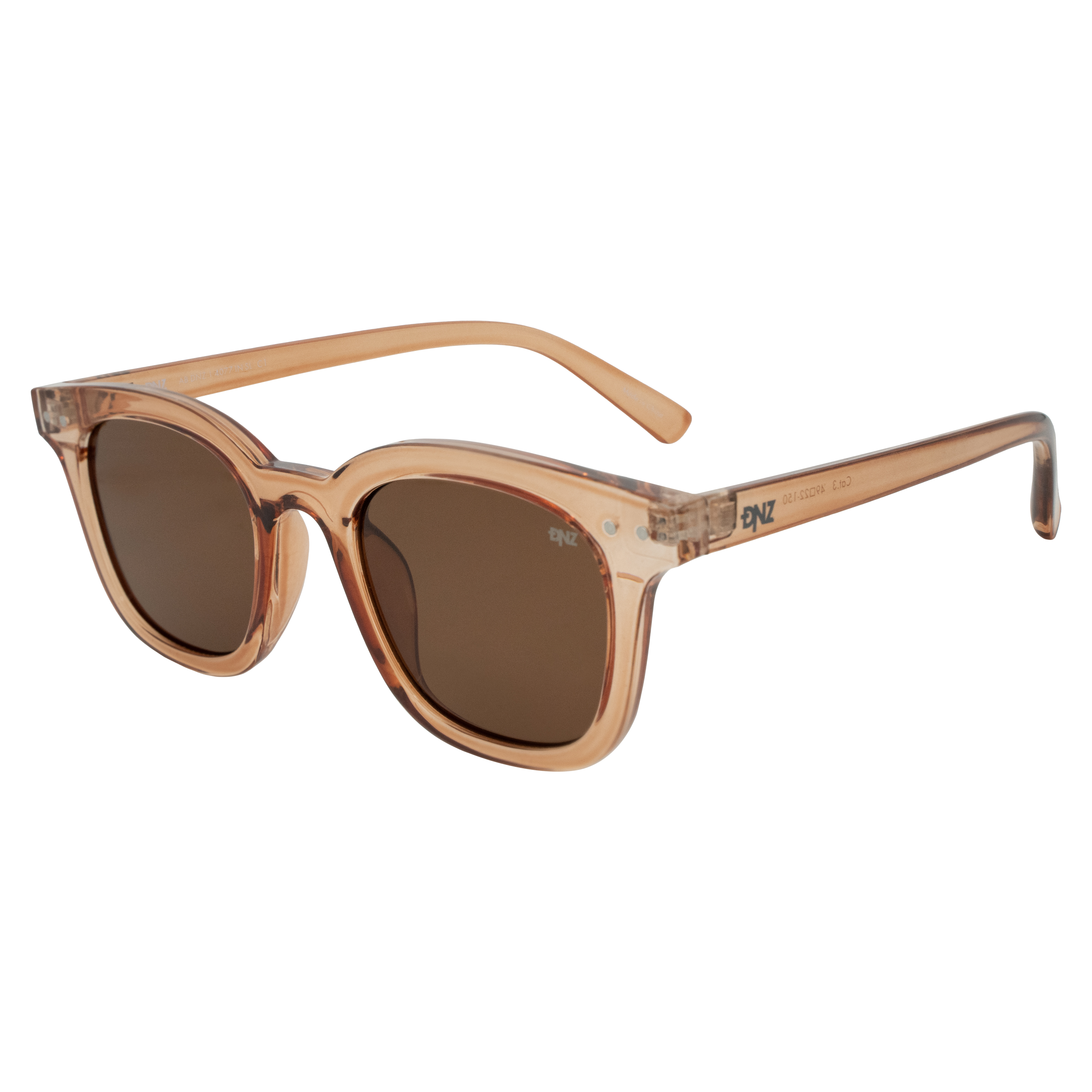 Óculos de Sol Feminino DNZ 1 4077 Pêssego Cristal