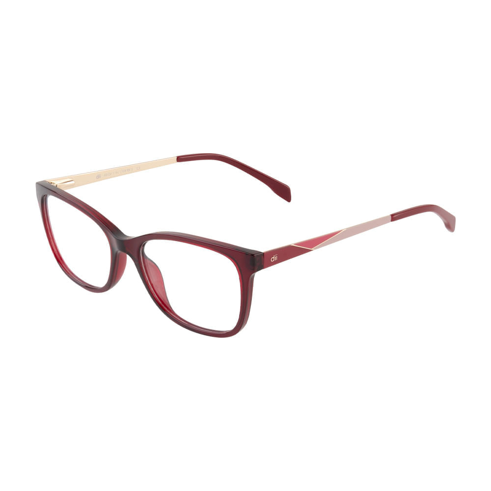 Armação para Óculos de Grau Feminino Dii Collection 1 1709 Vermelho