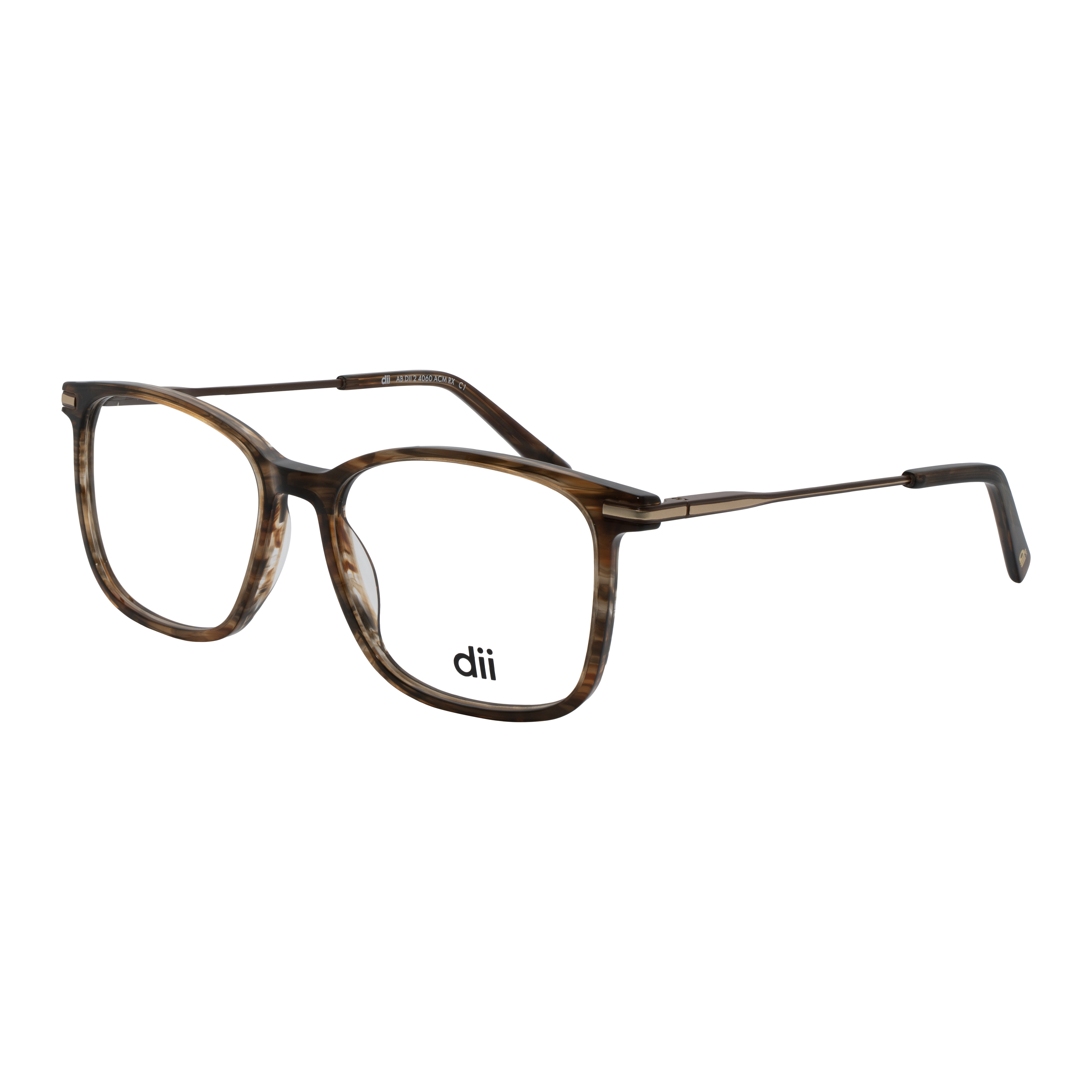 Armação para Óculos de Grau Masculino Dii Collection 4060 Demi Marrom