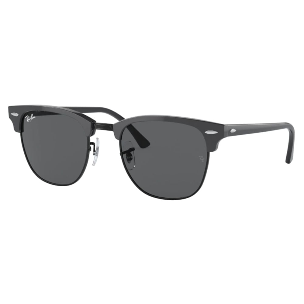 Óculos de Sol Ray-Ban, modelo RB3016, cor Preto e Cinza Escuro, tamanho 51 Óculos de Sol Ray-Ban, modelo RB3016, cor Preto e Cin