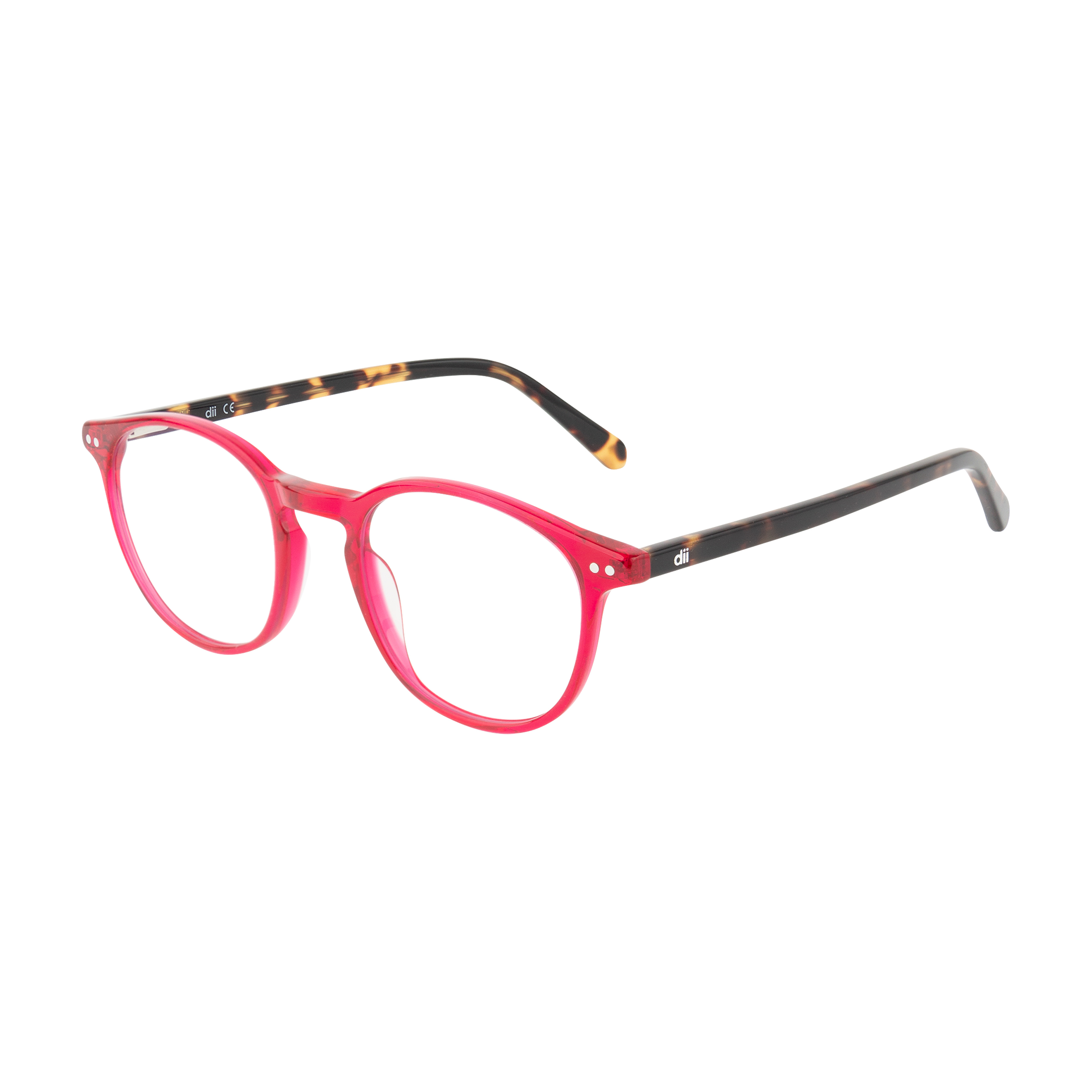 Armação para Óculos de Grau Feminino Dii Collection 5502 Pink com Demi Marrom