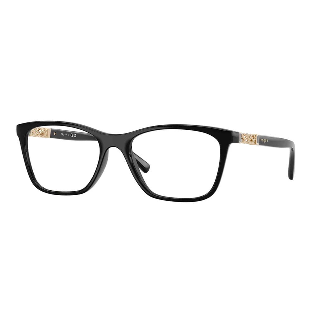 Armação de Óculos de Grau Feminina Vogue Quadrado VO5632B W44 Cor Preto