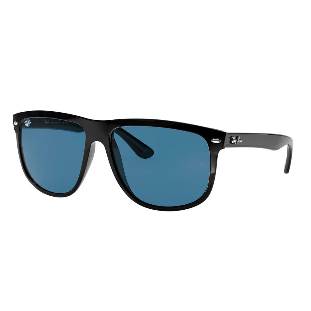 Óculos de Sol Unissex Ray-Ban Quadrado RB4147 Cor Preto e Azul Óculos de Sol Unissex Ray-Ban Quadrado RB4147 Cor Preto e A