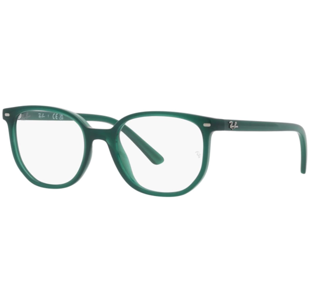 Armacao de Oculos de Grau Ray Ban, modelo RY9097V, cor Verde Opalino, tamanho 44