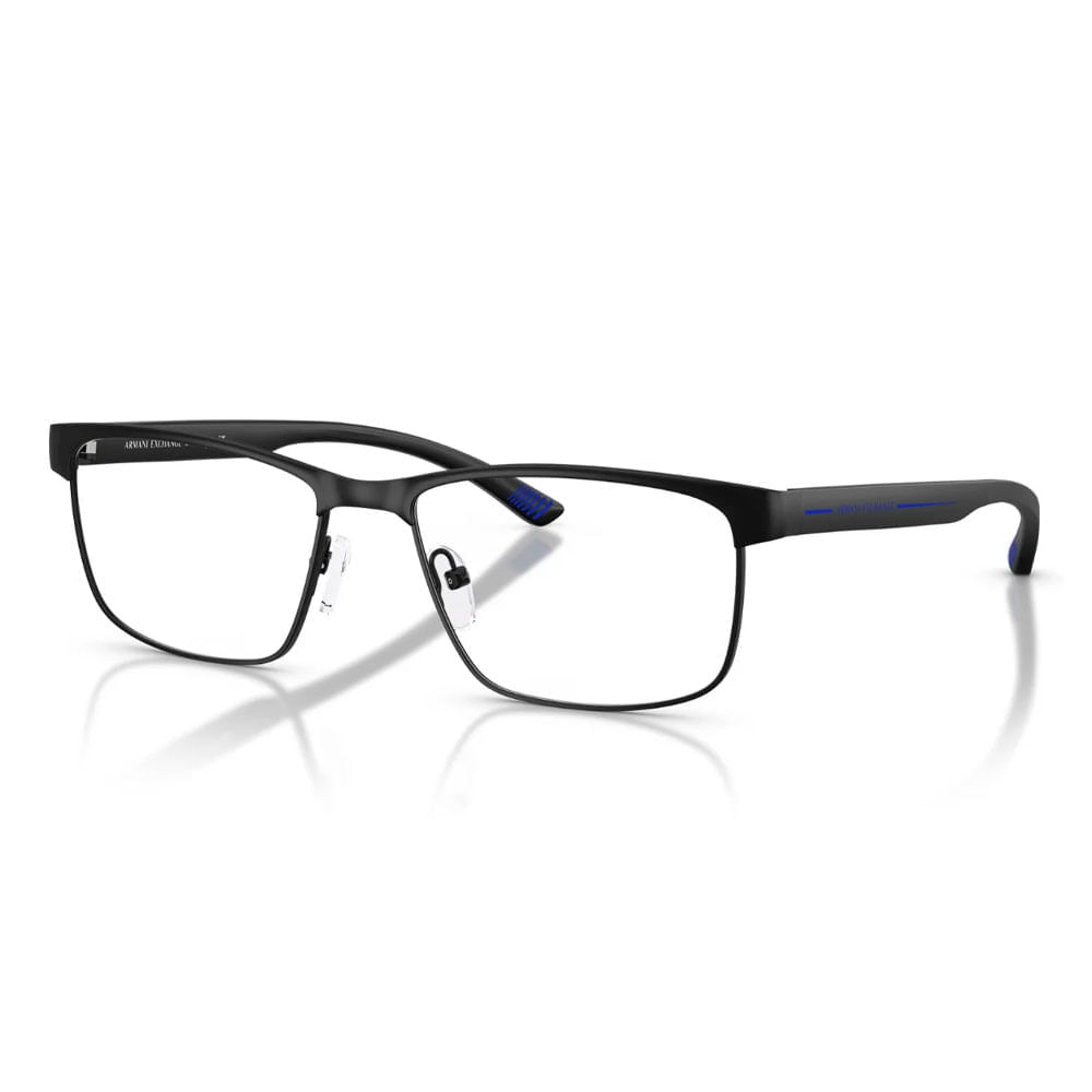 Armação de Óculos de Grau Masculino Armani Exchange Retangular AX1070 6000 Cor Preto