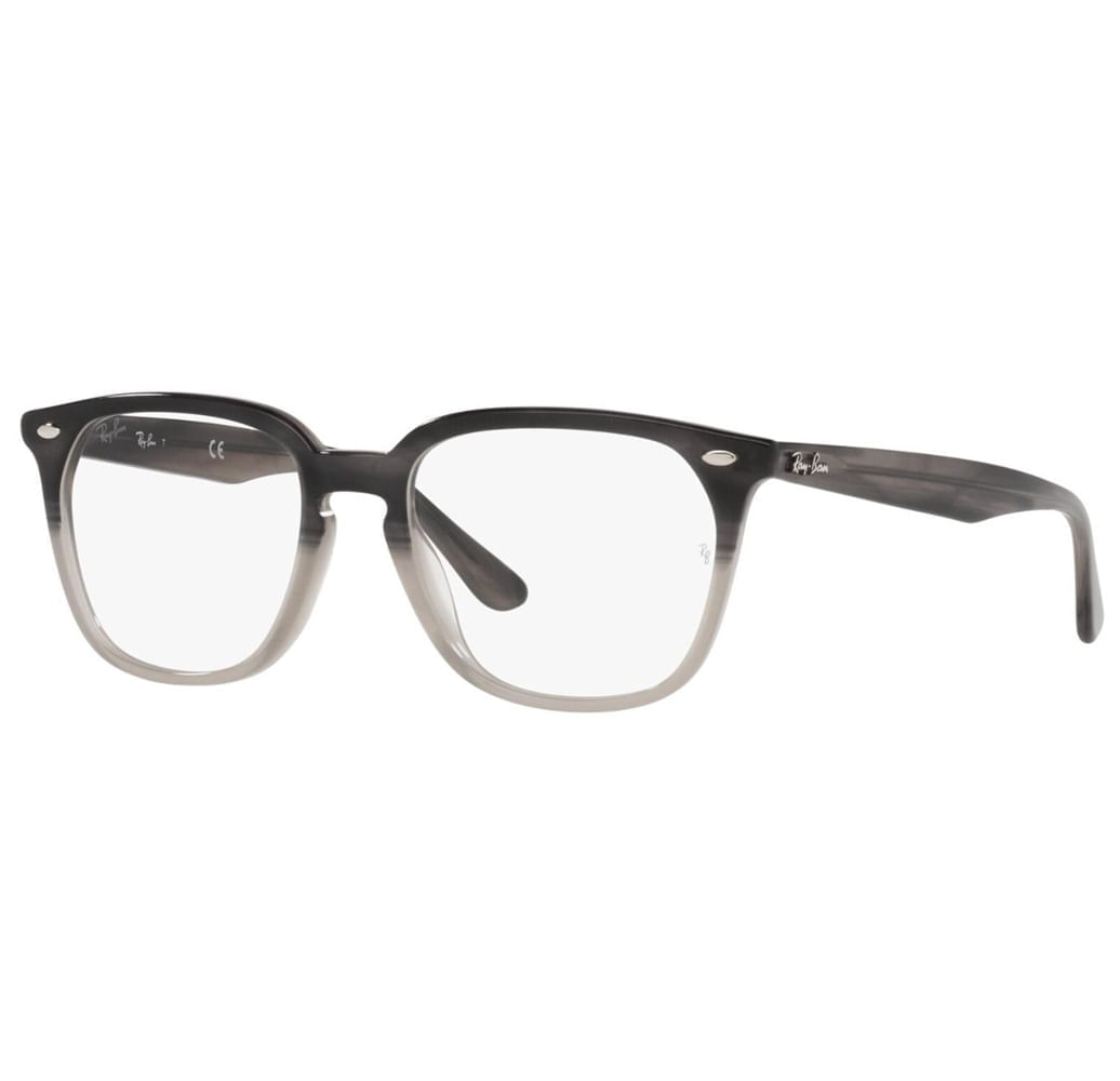 Armação de Óculos de Grau Ray Ban, modelo RX4362V, cor Havana Cinza, tamanho 53 Armação de Óculos de Grau Ray Ban, modelo RX4362V, cor Havana Cin