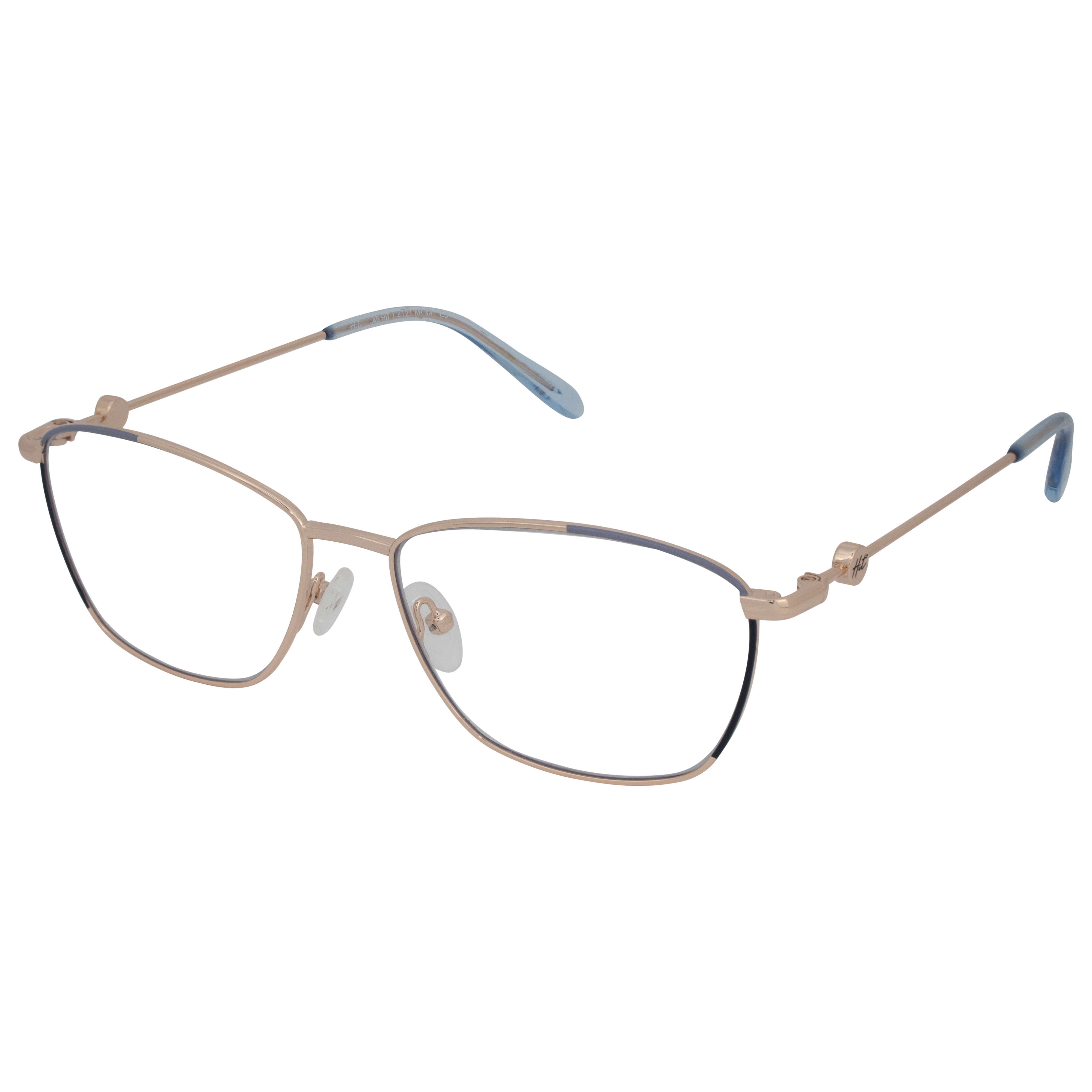 Armação para Óculos de Grau Feminino Hit 1 4121 Rosé com Azul Armação para Óculos de Grau Feminino Hit 1 4121 Rosé com A