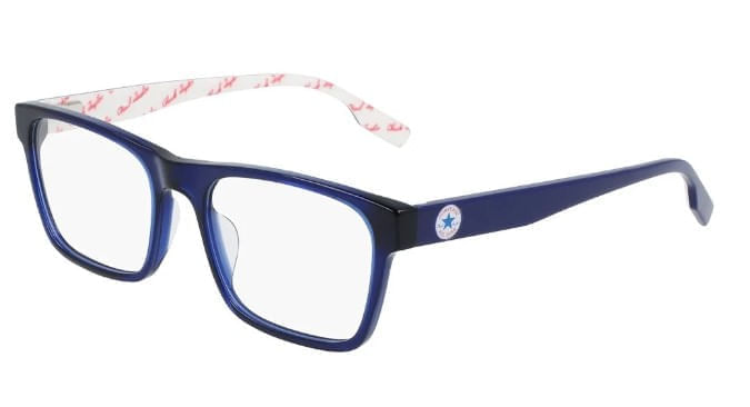 Armação de Óculos de Grau Converse Masculino CV5000 Retangular Cor Azul Armação de Óculos de Grau Converse Masculino CV5000 Retangular Cor A