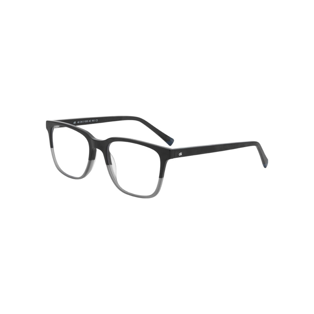 Armação para Óculos de Grau Masculino Dii Collection 1050 Chumbo com Preto