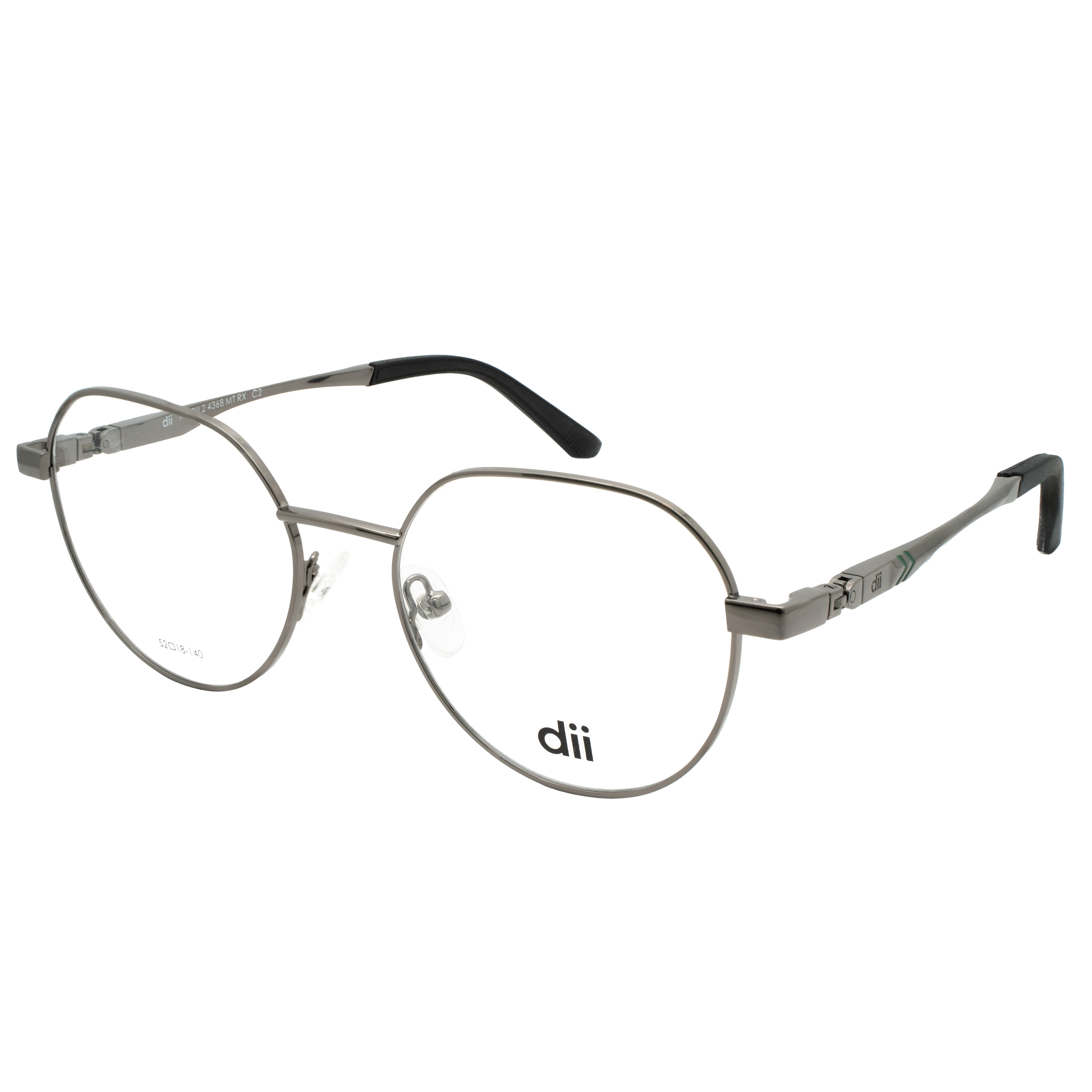 Armação para Óculos de Grau Masculino Dii Collection 2 4368 Prata