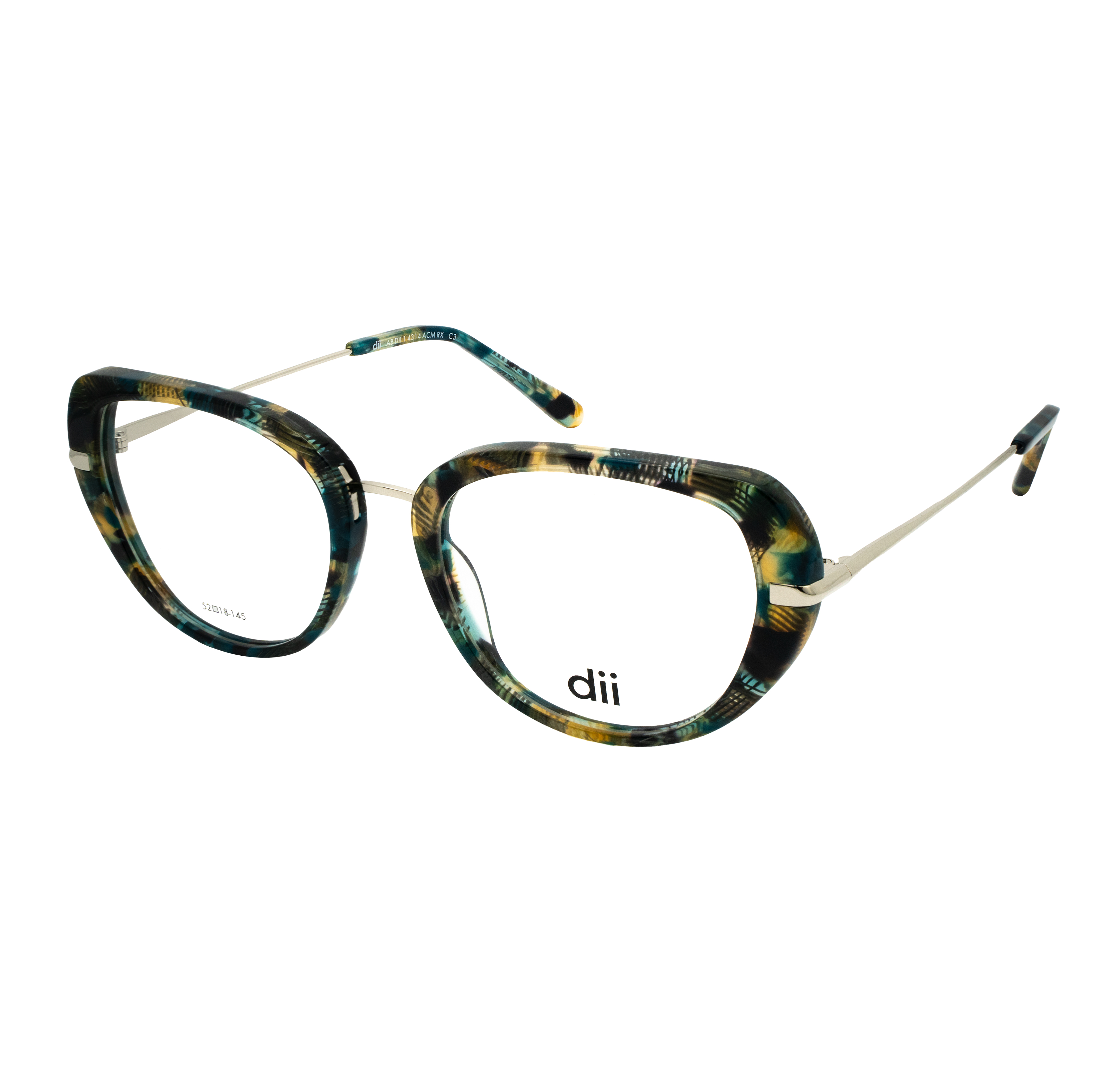 Armação para Óculos de Grau Feminino Dii Collection 1 4314 Demi Verde