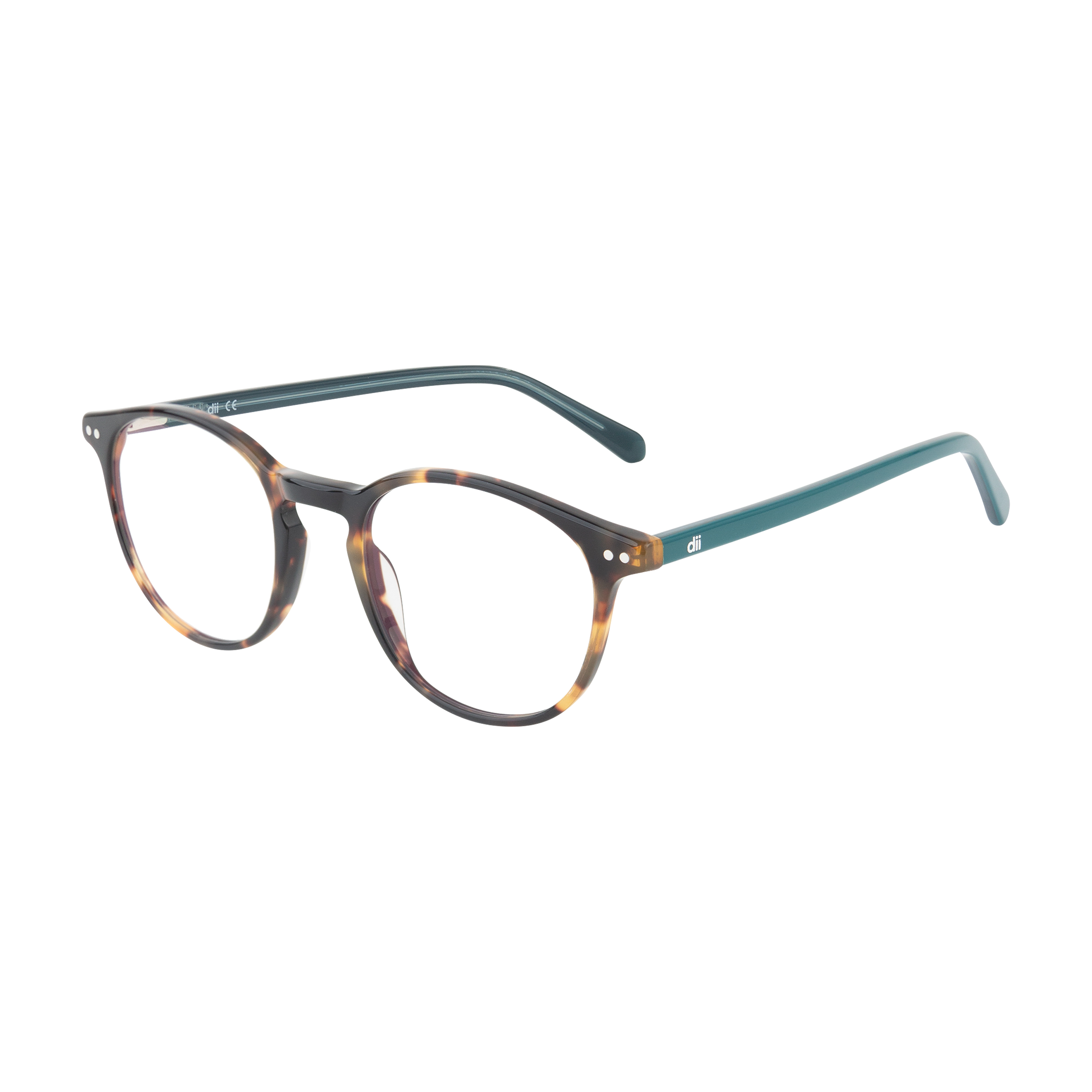 Armação para Óculos de Grau Feminino Dii Collection 5502 Demi Marrom com Verde