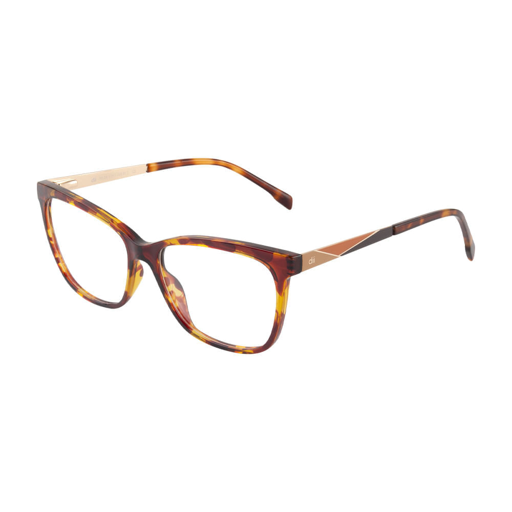 Armação para Óculos de Grau Feminino Dii Collection 1 1708 Demi Marrom