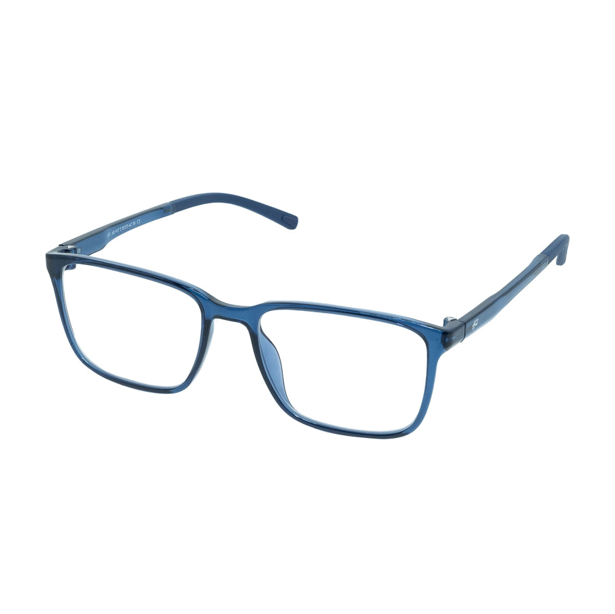 Armação para Óculos de Grau Masculino Hit 2 8020 Azul Cristal Armação para Óculos de Grau Masculino Hit 2 8020 A