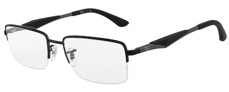 Armação de Óculos de Grau Ray Ban, modelo RX6285, cor 2503, tamanho 53