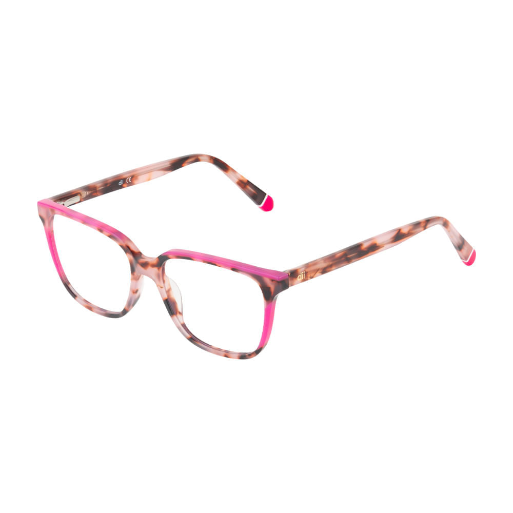 Armação para Óculos de Grau Feminino Dii Collection 5510 Rosa com Demi Rosa