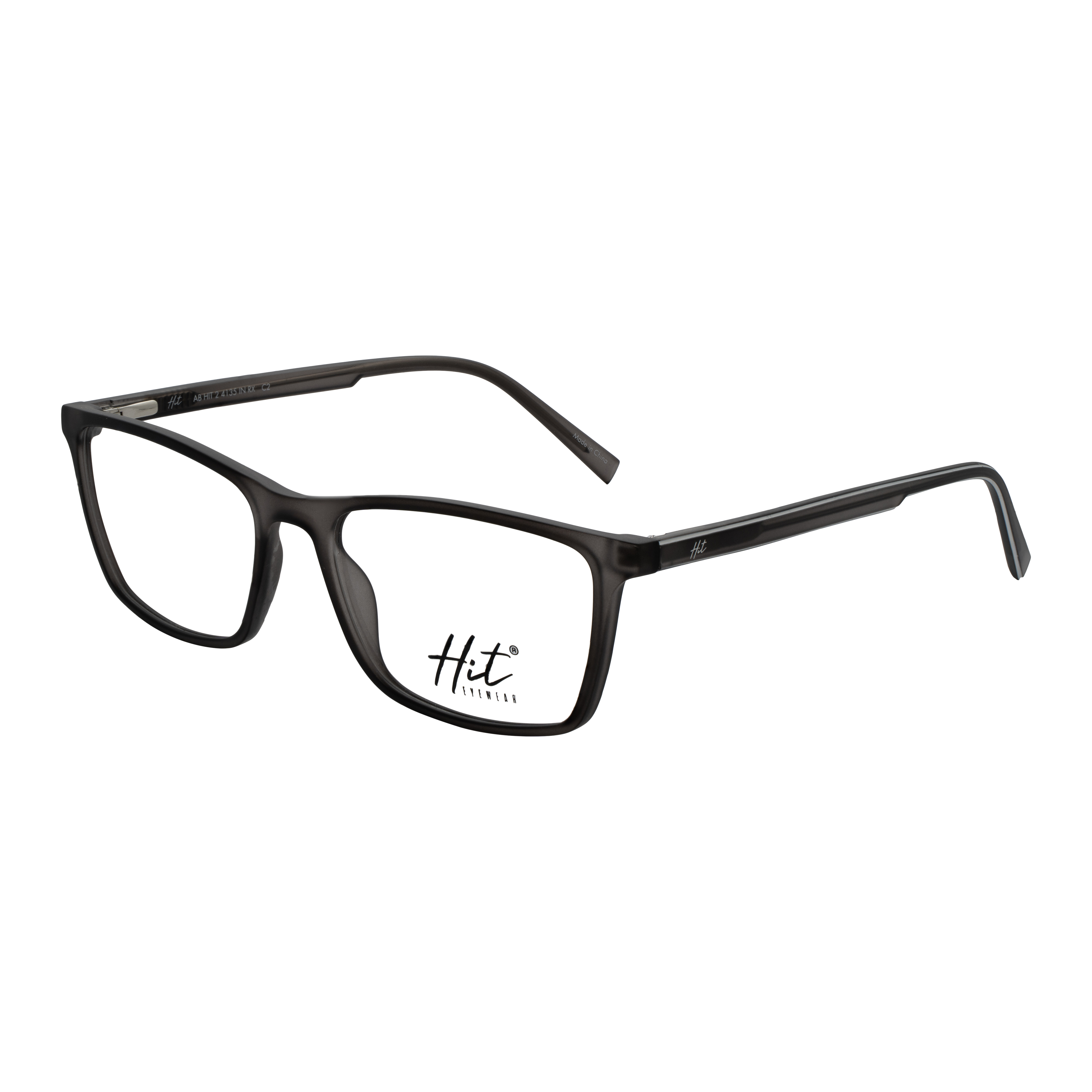 Armação para Óculos de Grau Masculino Hit 2 4135 Cinza Cristal Fosco Armação para Óculos de Grau Masculino Hit 2 4135 Cin
