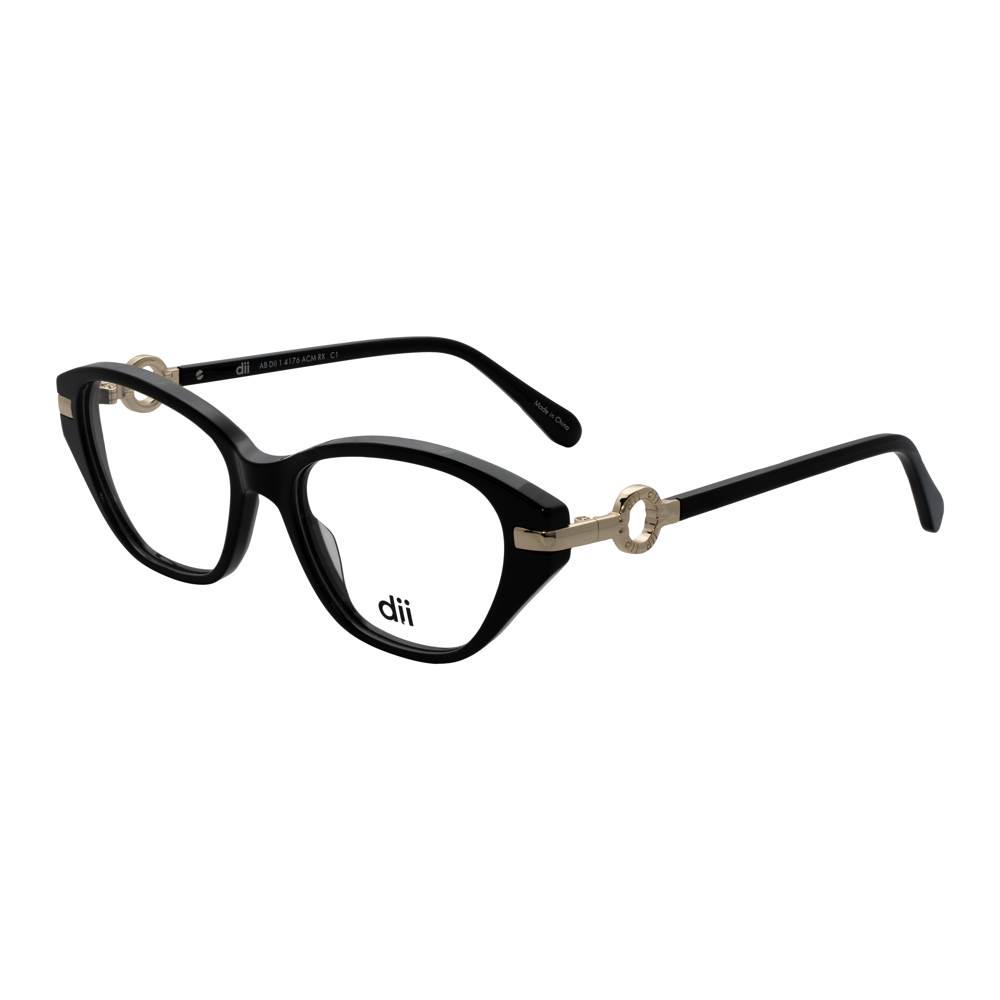 Armação para Óculos de Grau Feminino Dii Collection 1 4176 Preto