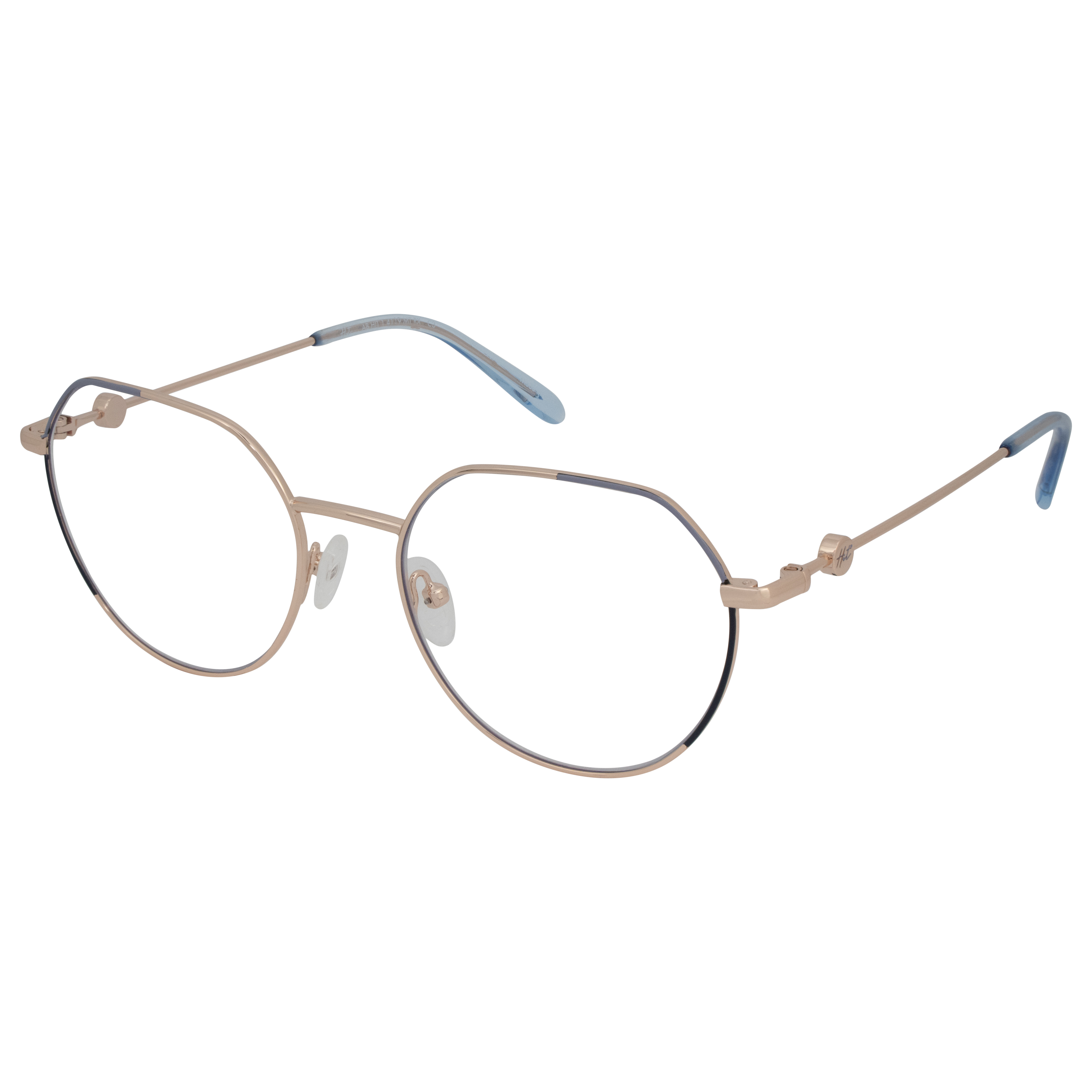 Armação para Óculos de Grau Feminino Hit 1 4120 Rose com Azul Armação para Óculos de Grau Feminino Hit 1 4120 Rose com A