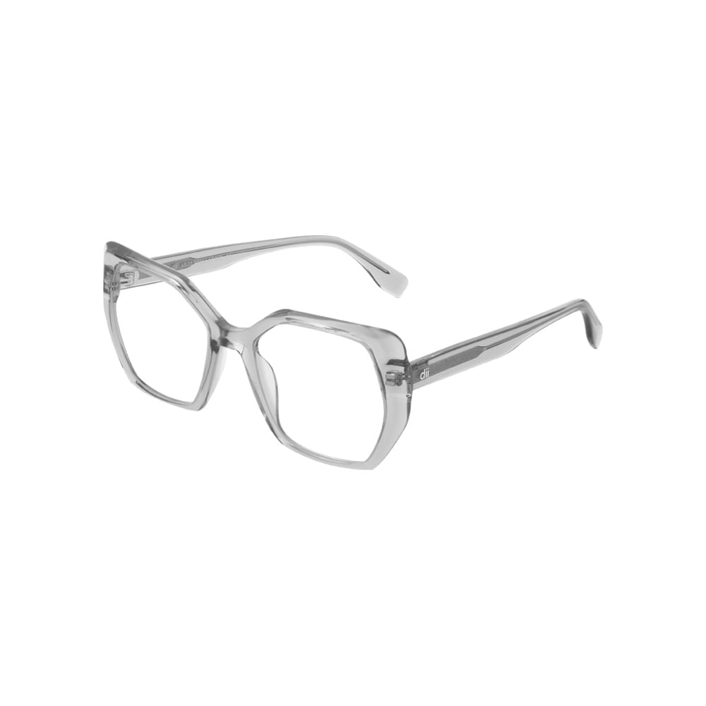 Armação para Óculos de Grau Feminino Dii Collection 1051 Cinza Translúcido Armação para Óculos de Grau Feminino Dii Collection 1051 Cin