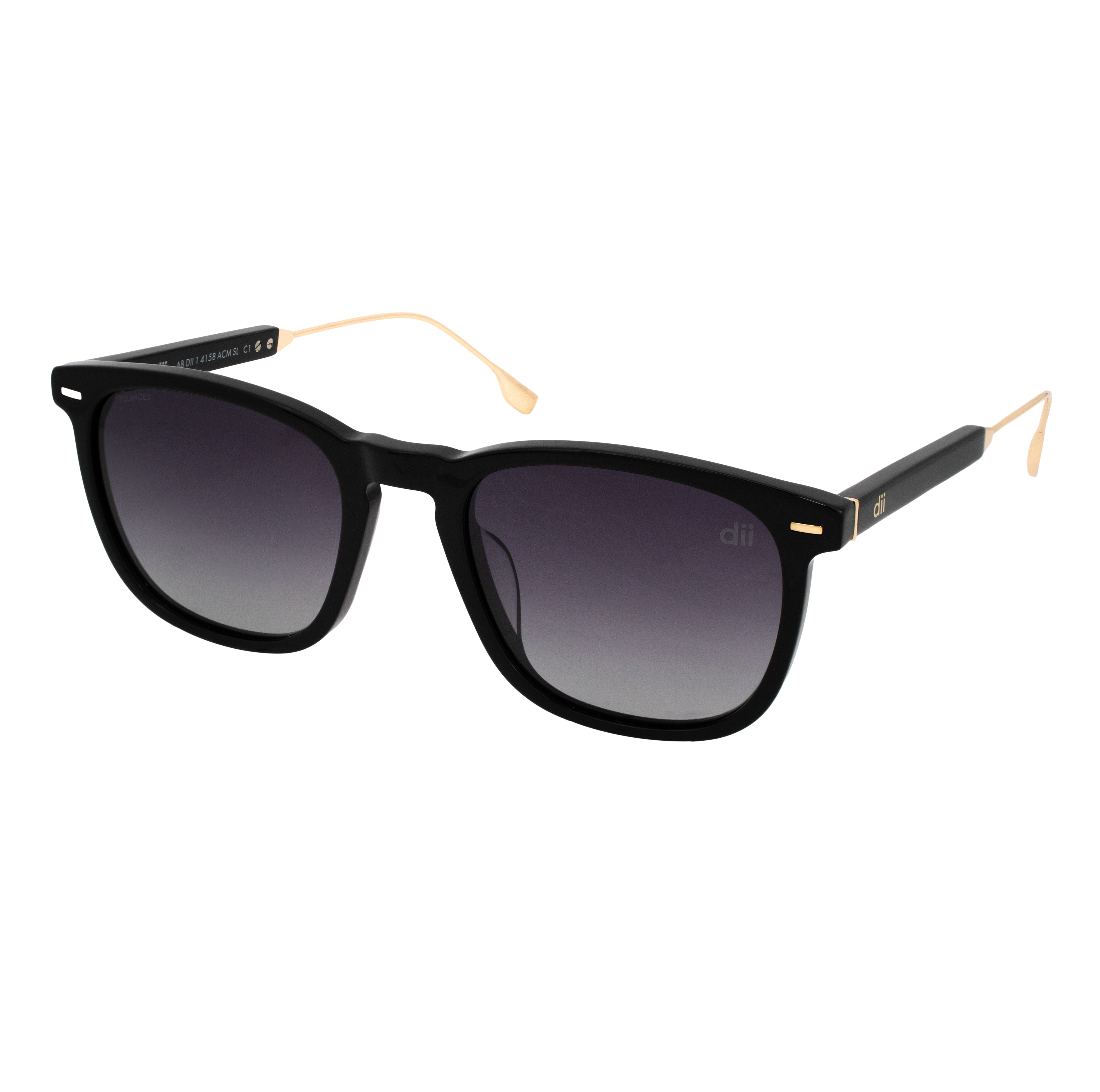 Óculos de Sol Feminino Dii Collection 1 4158 Preto e Dourado