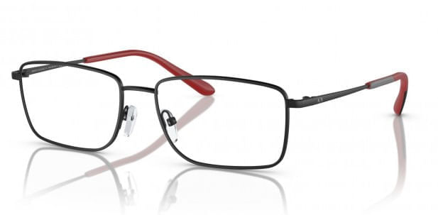Armação de Óculos de Grau Armani Exchange, modelo AX1057, cor 6000, tamanho 56