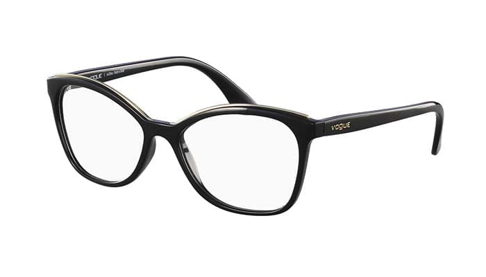 Armação de Óculos de Grau Feminino Vogue Borboleta VO5160L Cor Preto