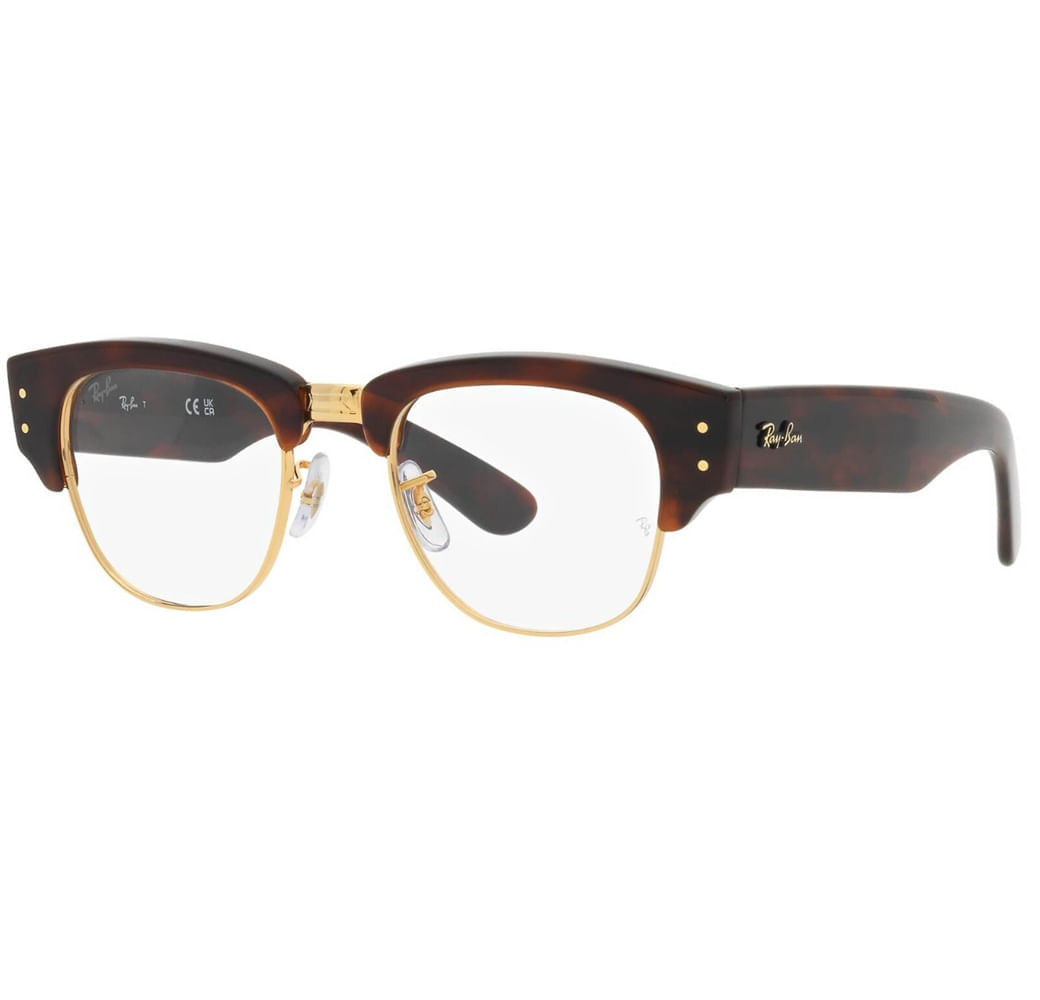 Armação de Óculos de Grau Ray Ban, modelo RX0316V, cor Tartaruga com Dourado, tamanho 50