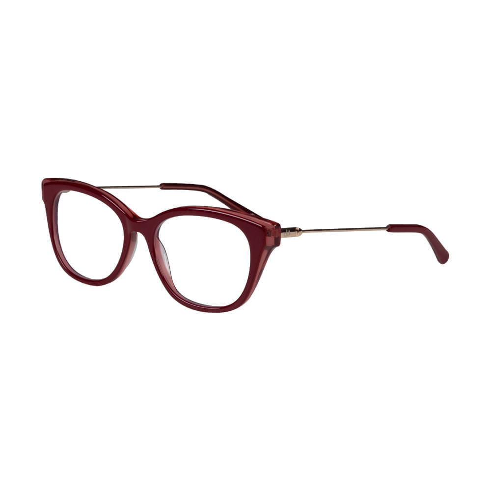Armação para Óculos de Grau Feminino Dii Collection DII1926L Rosa Translúcido