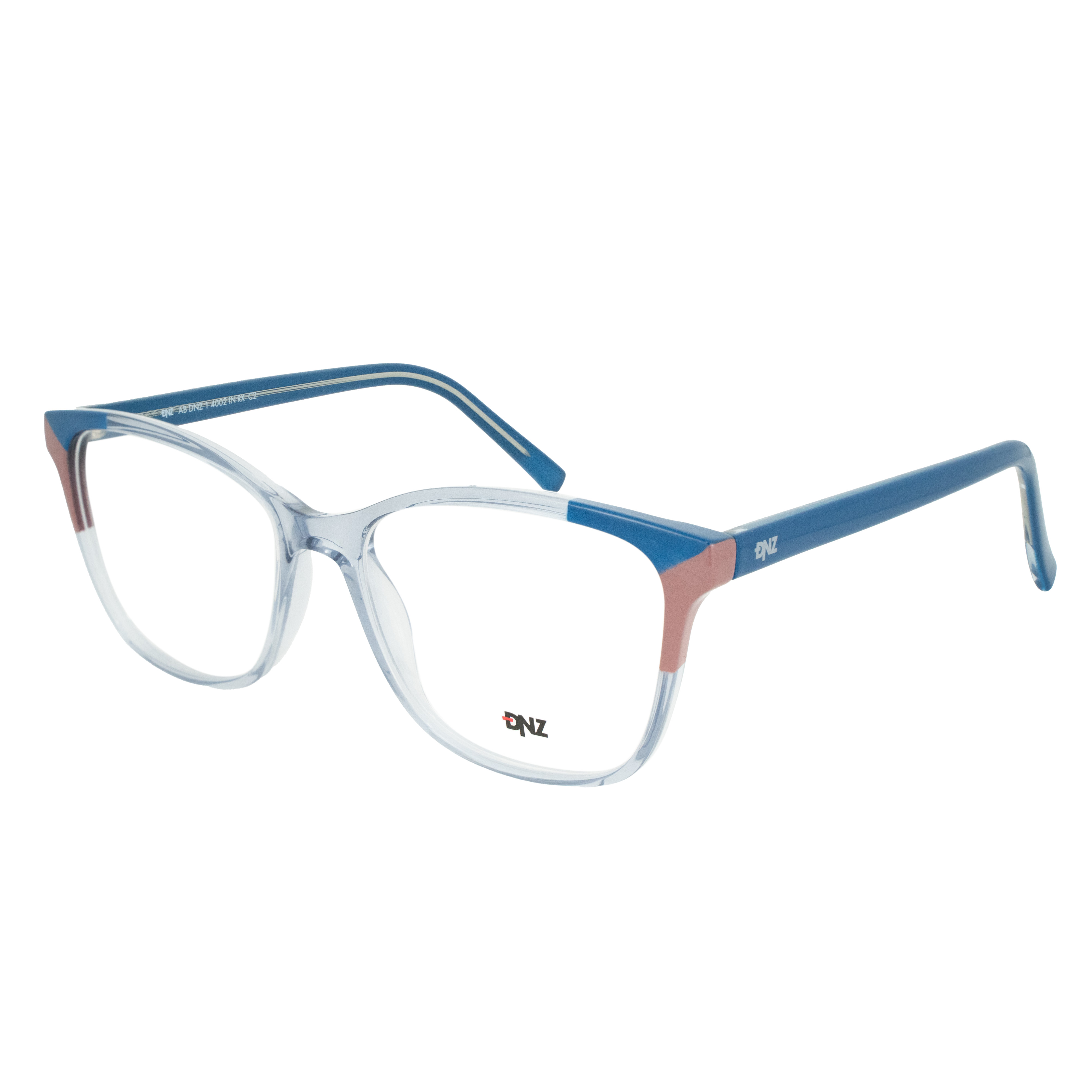 Armação para Óculos de Grau Feminino DNZ 1 4002 Azul Cristal Armação para Óculos de Grau Feminino DNZ 1 4002 A